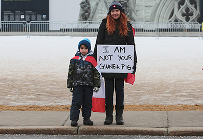 Ottawa Truck Protest : February 2022 : Personal Photo Projects : Photos : Richard Moore : Photographer